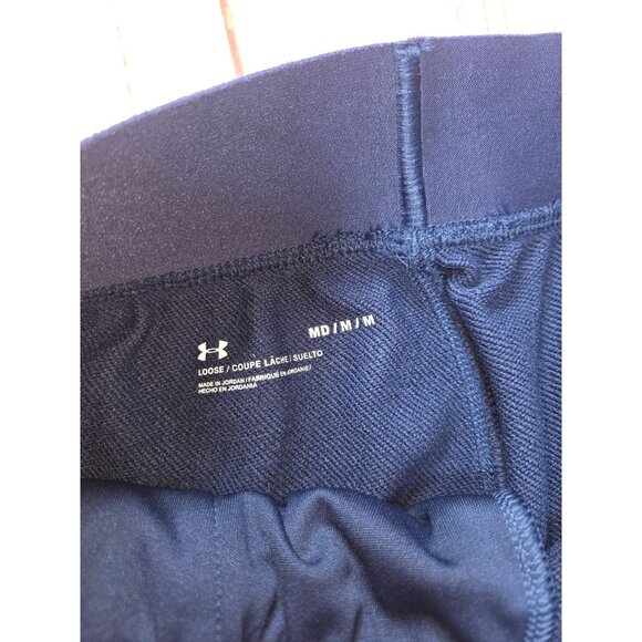 Under Armour Womens Loose Fit Navy Joggers Medium - Picture 4 of 8